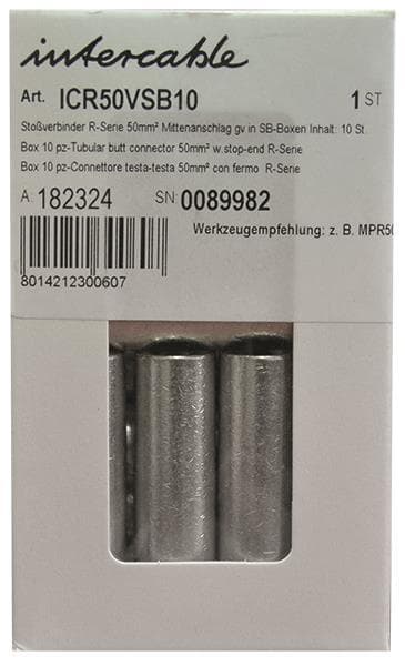 Intercable ICR50VSB10 Stoßverbinder 50qmm m.Mittenanschlag SB-Boxen In.:10St