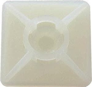 Intercable ICC61040 Befestigungssockel 26,5x26,5mm selbstklebend natur (Inhalt 100 Stück)