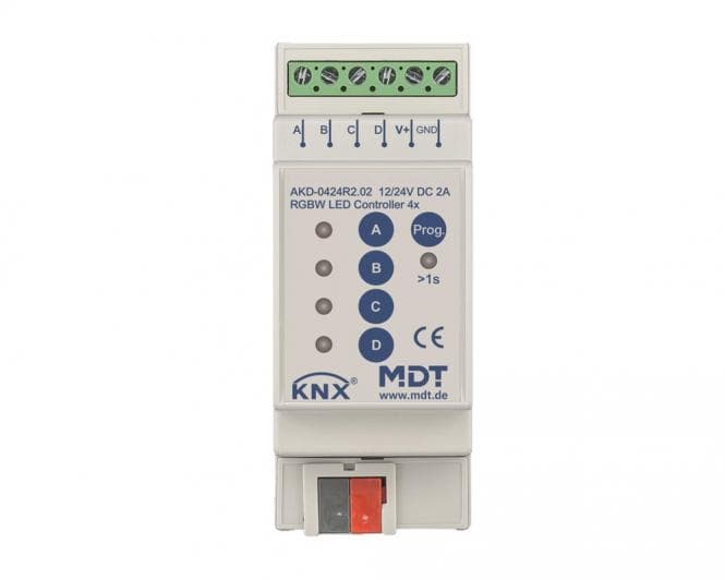 MDT AKD-0424R2.02 LED Controller 4Kanal 2/4A RGBW 2TE REG