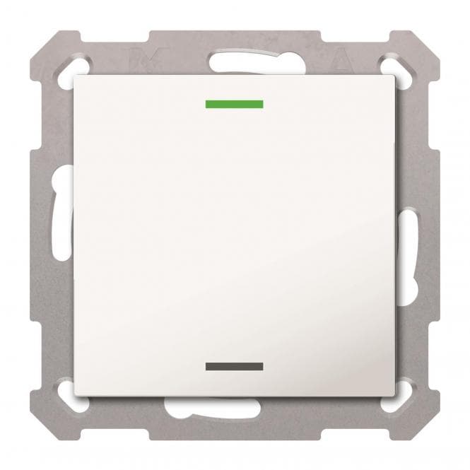 MDT BE-TAL55T1.01 Taster Light 55 1fach RGB-W Temp.sensor Reinweiß gl. Neutral