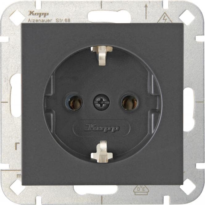Kopp HK07 Schutzkontakt 949315006 Steckdose anthrazit