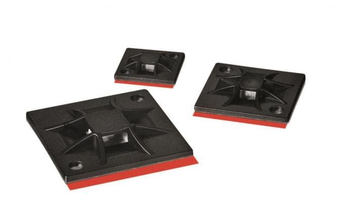 Hellermann QM30APT-A-PA66-BK (100) Klebesockel 30x30mm 151-02974 (Inhalt 100 Stück)