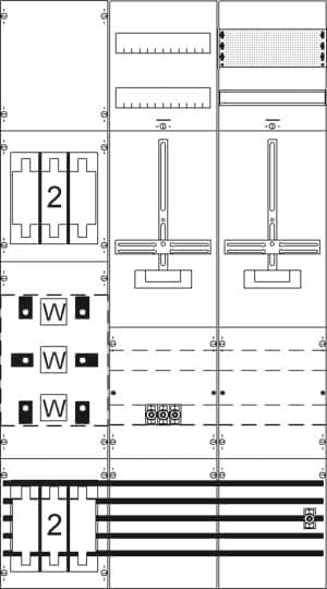 Striebel Mess-u.Wandlerfeld KA4285 kpl.H5/B2 2CPX035093R9999