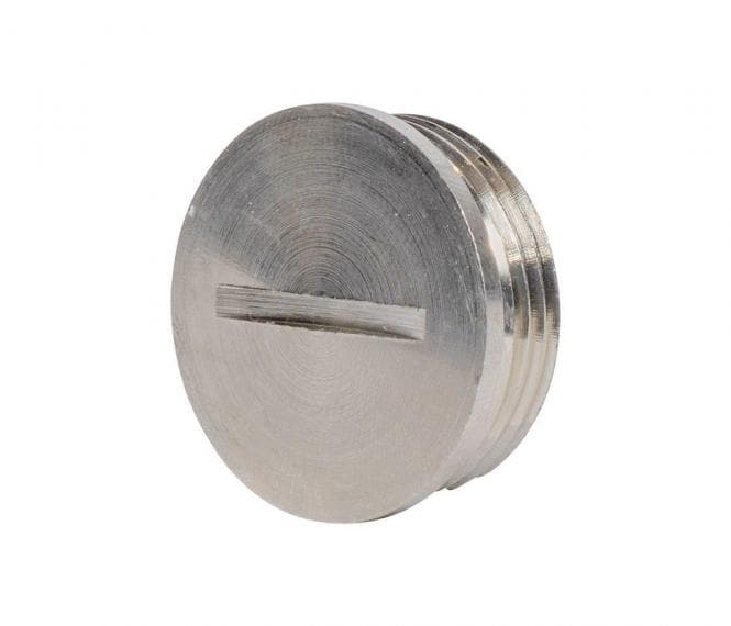 Plica Verschlussschraube BLISTO M50 MS Messing vernickelt 916707050 mit O-Ring