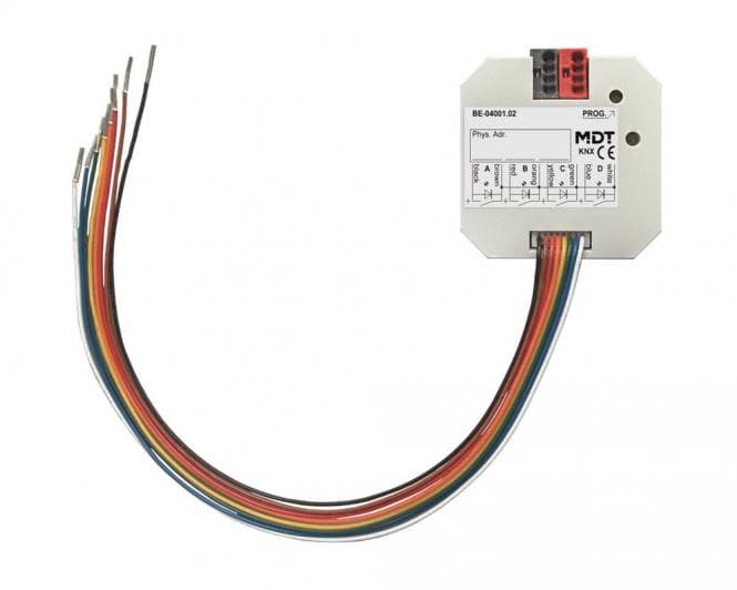 MDT Tasterschnittstelle / BE-04001.02 Tasterinterface 4-fach UP Ausführung