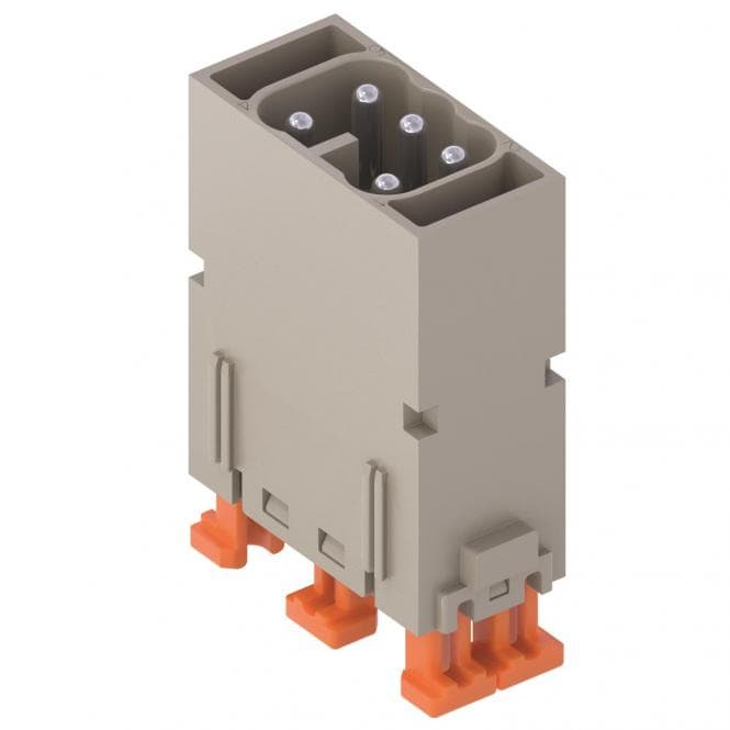 ILME Stifteinsatz, MIXO, 1ME, CX 05 SHM 5P+PE, Silber, SQUICH, 16A, 400V