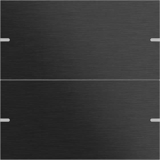 GIRA 5022126 Wippenset 2fach Tastsensor4 TS4 Aluminium Schwarz (eloxiert)