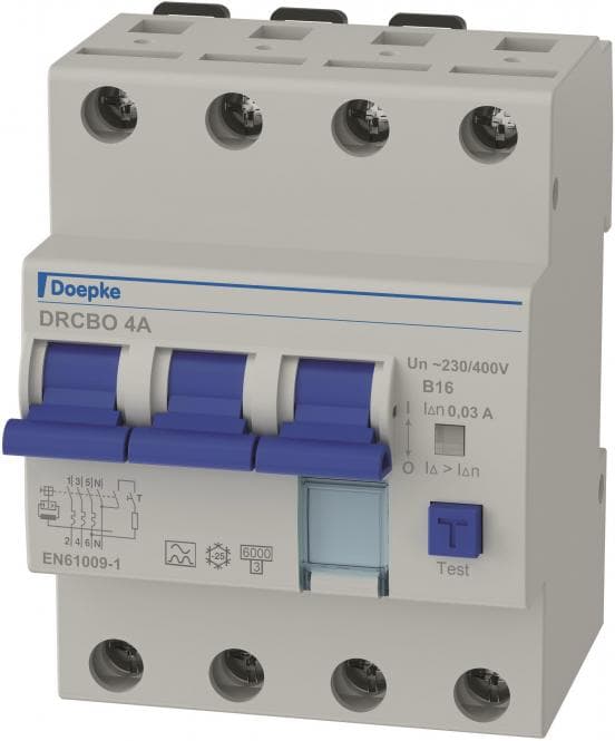Doepke Doepke DRCBO 4 B16/0,03/3N-A FI-/LS-Kombination 3p+N 16 A 09945104
