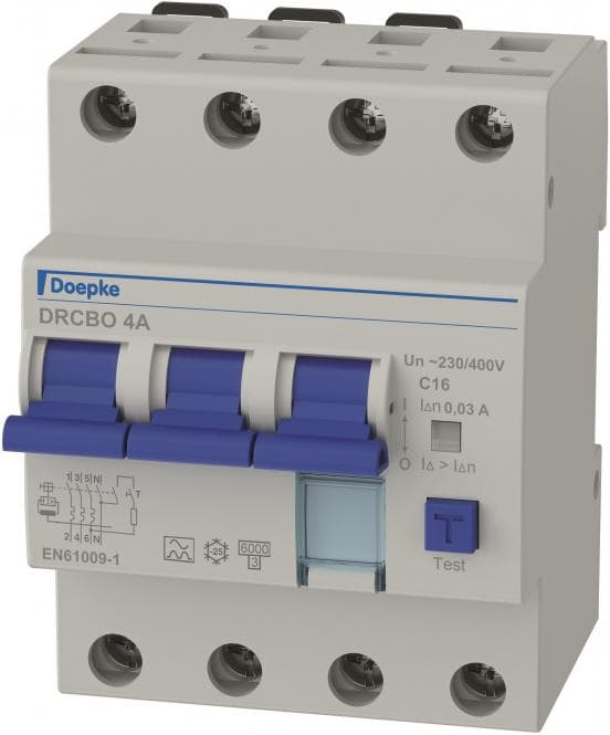 Doepke Doepke DRCBO 4 C16/0,03/3N-A FI-/LS-Kombination 3p+N 16 A 09945124