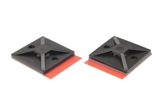 Hellermann MB4APT-A-PA66-BK (100) Klebesockel 28x28mm MB4APT-A 151-02245 (Inhalt 100 Stück)