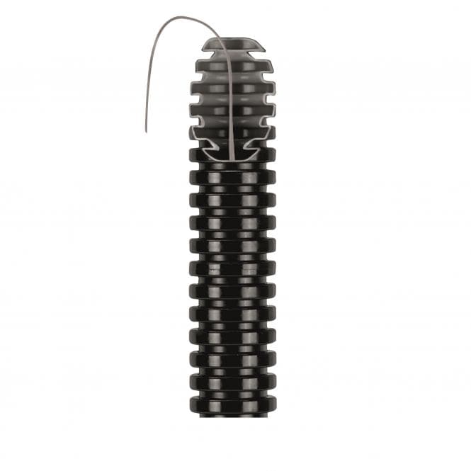 GEWISS DX15125R FK 15/25F Schwarz mittleres Rohr gewellt 25mm m.Zugdraht (Inhalt 75 Stück)
