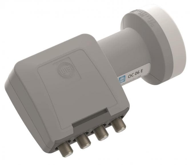 WISI Speisesystem Quad OC06E lichtgrau 40mm Feed universal LTE-safe