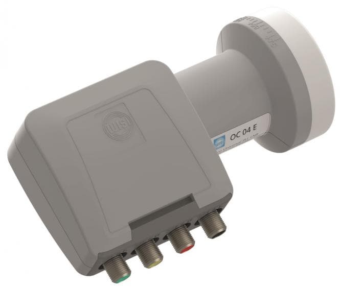 WISI Speisesystem Quattro OC04E lichtgrau 40mm Feed universal LTE-safe
