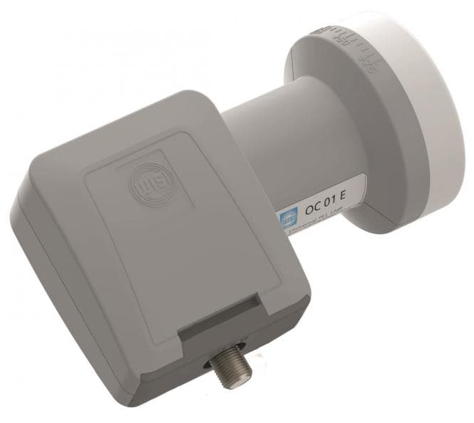 WISI Speisesystem Single OC01E lichtgrau 40mm Feed universal LTE-safe