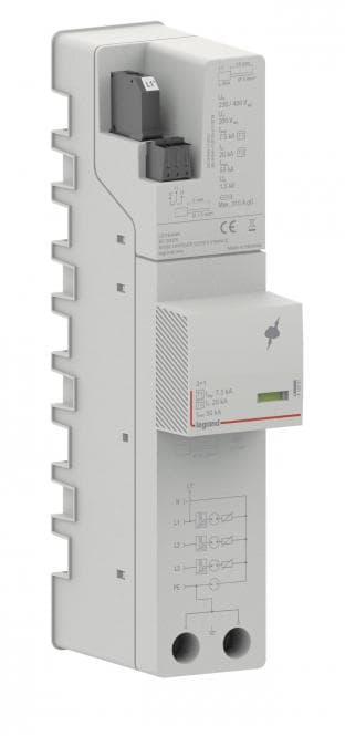 Legrand 412457 Kombiableiter SaS T1+T2 IIMP 7,5kA TT/TNS Fernmeldek.+Spannung.