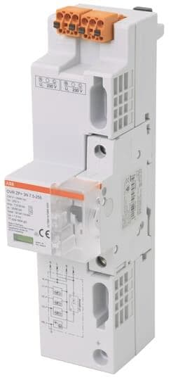 ABB Überspannungschutz Kombiableiter TYP1/2 OVR ZP+ 3N 7.5-255 MCB6 TT/TNS