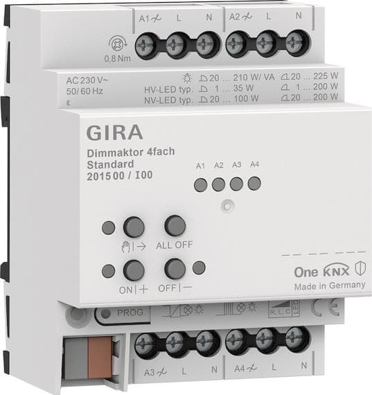 GIRA 201500 Dimmaktor 4fach Standard OneKNX REG