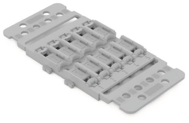 WAGO 221-2505 Befestigungsadapter mit Zugentlastung, 5-fach (Inhalt 5 Stück)