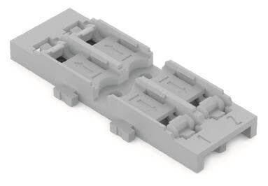 WAGO 221-2522 Befestigungsadapter, 2-fach,für Durchgangsverbinder mit Hebel (Inhalt 5 Stück)