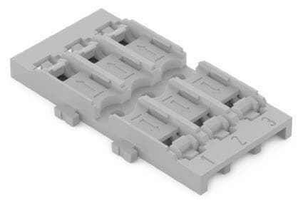 WAGO 221-2523 Befestigungsadapter, 3-fach,für Durchgangsverbinder mit Hebel (Inhalt 5 Stück)
