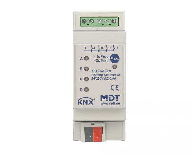 MDT AKH-0400.03 Heizungsaktor 4fach 2TE REG 24-230VAC