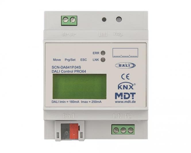 MDT DaliControl IP Gateway PRO64 DALI-2 4TE REG SCN-DA641P.04S