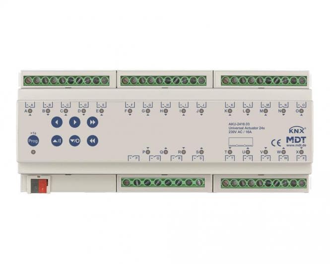 MDT AKU-2416.03 Universalaktor 24fach 12TE REG 16A 230VAC 100 F 15EVG