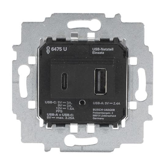 BJ Netzteil-Einsatz USB A+C 6475 U