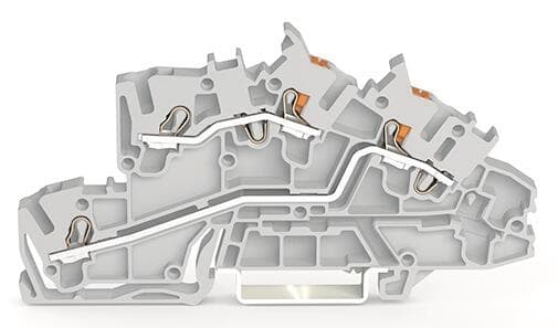 WAGO 2203-7542 Installationsetagen- klemme,L/L,Push-in CAGE CLAMP ,grau