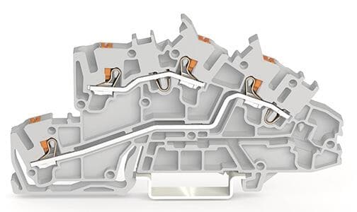 WAGO 2203-7642 Installationsetagen- klemme,L/L,Push-in CAGE CLAMP ,grau