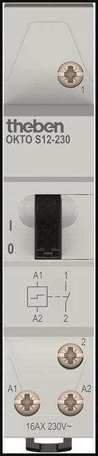 Theben Stromstoßschalter OKTO S12-230 elektromechanisch 1S 230VAC 3120120