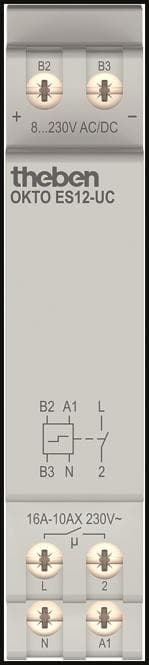 Theben Stromstoßschalter OKTO ES12-UC elektronisch 1S 8-230V 3120131