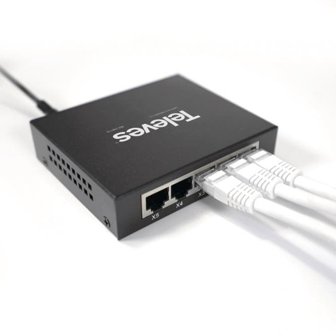 Televes Ethernet Switch L2 SWUM-1000-5 Unmanaged: 5x10/100/1000Mbps
