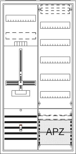 Striebel Komplettschrank AP DA27BB Dreipunkt A27 1Z1V5A2 2CPX054254R9999