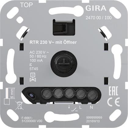 GIRA 247000 Raumtemperaturregler 230V Öffner Einsatz