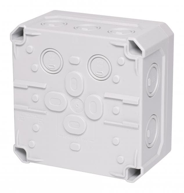 f-tronic FR-Abzweigkasten NFK14gr 140x140x81mm Ausbrechöffnungen 7340192
