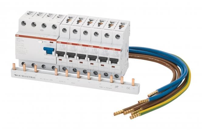 f-tronic Verdrahtungspaket 6xLS VF-Set B16A 1polig 1xFi40/0,03A 7110391