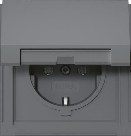GIRA 445467 SCHUKO-Steckdose Klappdeckel TX_44 Anthrazit