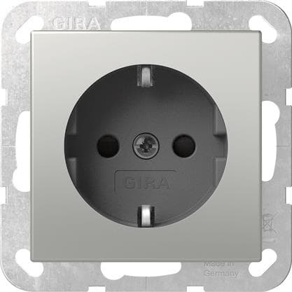 GIRA 4188600 SCHUKO-Steckdose System 55 Edelstahl