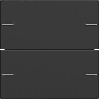 GIRA 5752005 Wippenset 2fach Tastsensor4 System 55 Schwarz matt (lackiert)