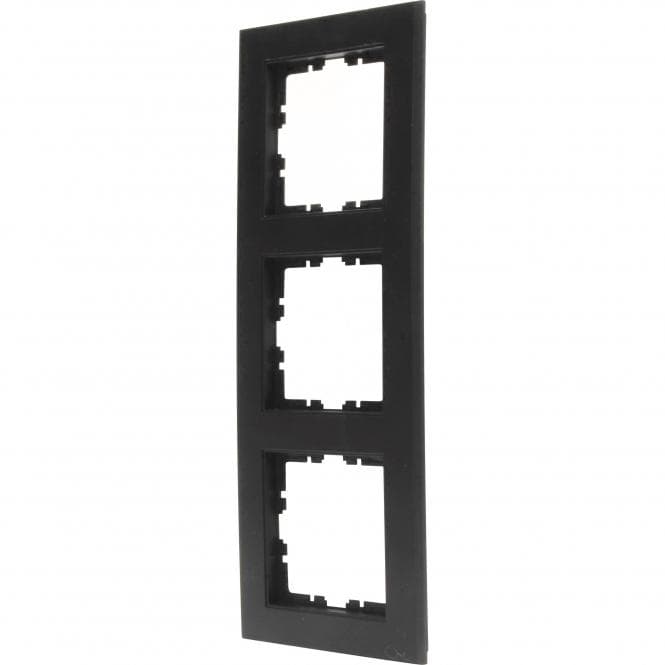 Kopp HK07-Abdeckrahmen 3-fach 402750000 Farbe:schwarz matt