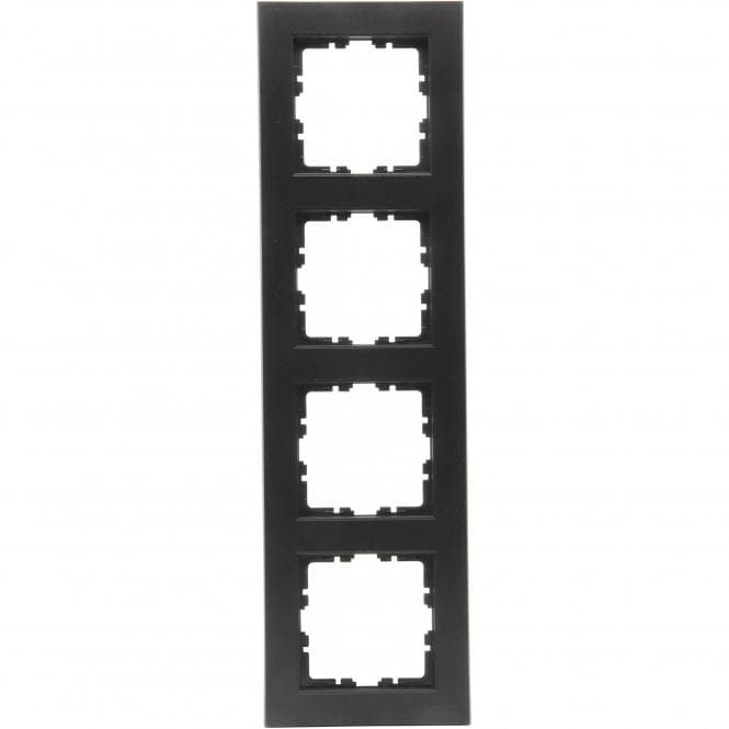 Kopp HK07-Abdeckrahmen 4-fach 402850003 Farbe:schwarz matt