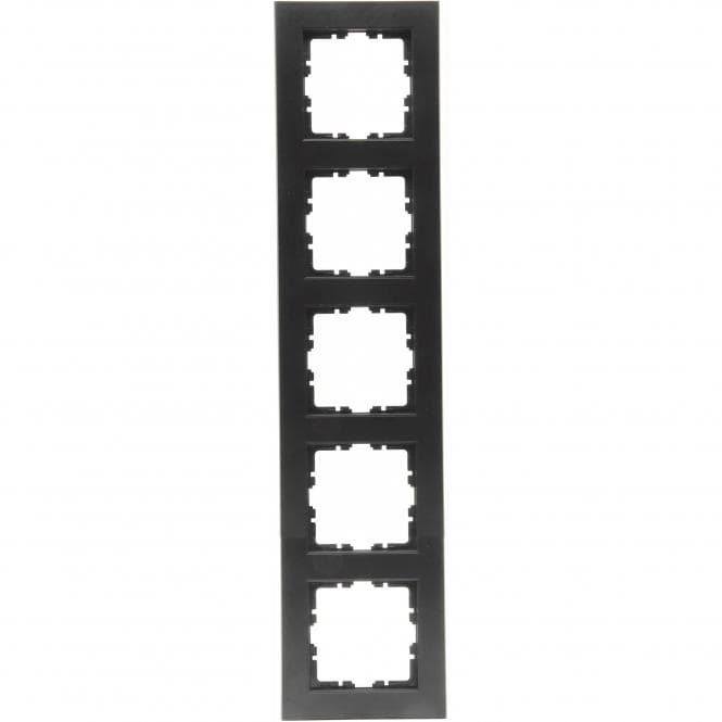 Kopp HK07-Abdeckrahmen 5-fach 402950006 Farbe:schwarz matt