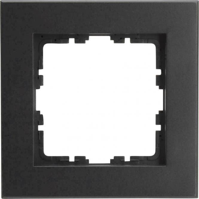 Kopp HK07 PURE-Abdeckrahmen 406850007 1-fach Farbe:schwarz matt