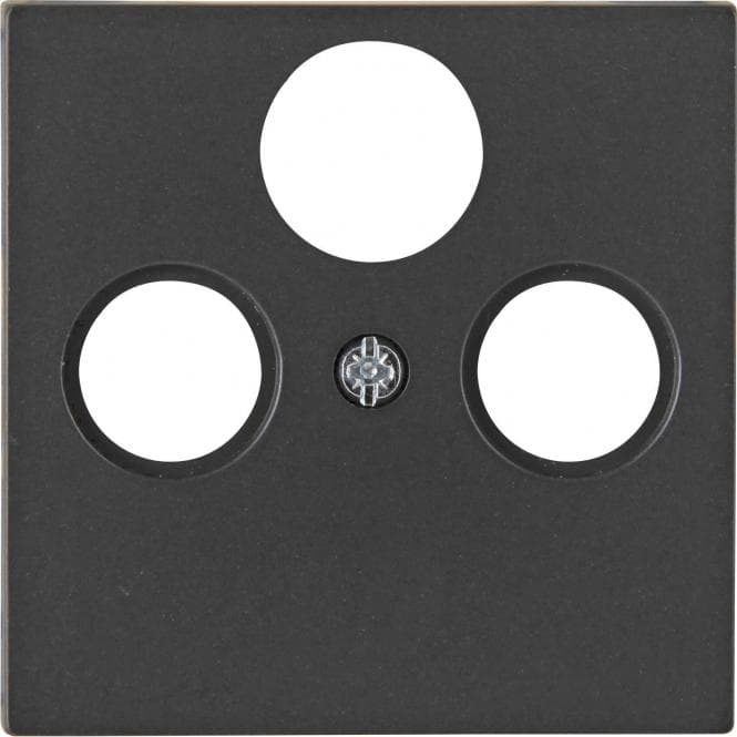 Kopp HK07-Antennen-Abdeckung 491050001 TV/RF/SAT Farbe:schwarz matt