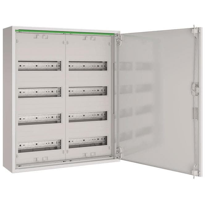 ABN Feldverteiler AP T:160mm ABNRM204R01 m.Volltür 2x4-reihig Komplettschrank