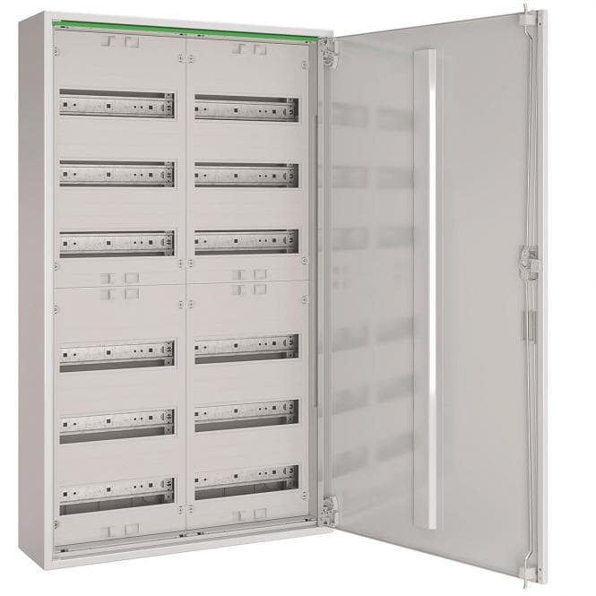 ABN Feldverteiler AP T:160mm ABNRM206R01 m.Volltür 2x6-reihig Komplettschrank