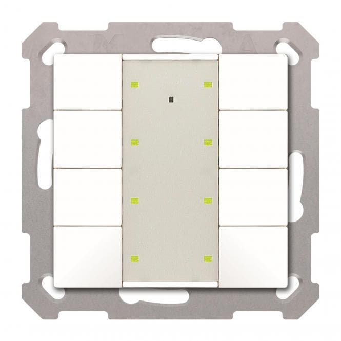 MDT BE-TA55P8.02 Taster Plus 55 8-fach Reinweiß matt