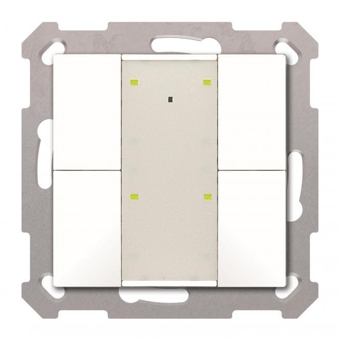 MDT BE-TA55T4.G2 Taster Plus TS 55 4-f Reinweiß glänzend