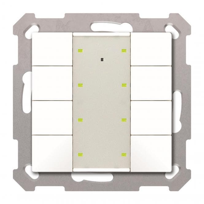 MDT BE-TA55T8.G2 Taster Plus TS 55 8-f Reinweiß glänzend
